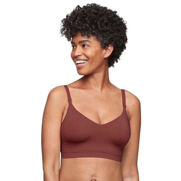 Warner’s‎ Easy Does It All Over Smoothing Longline Bra Size Medium Color Wine - Picture 1 of 6
